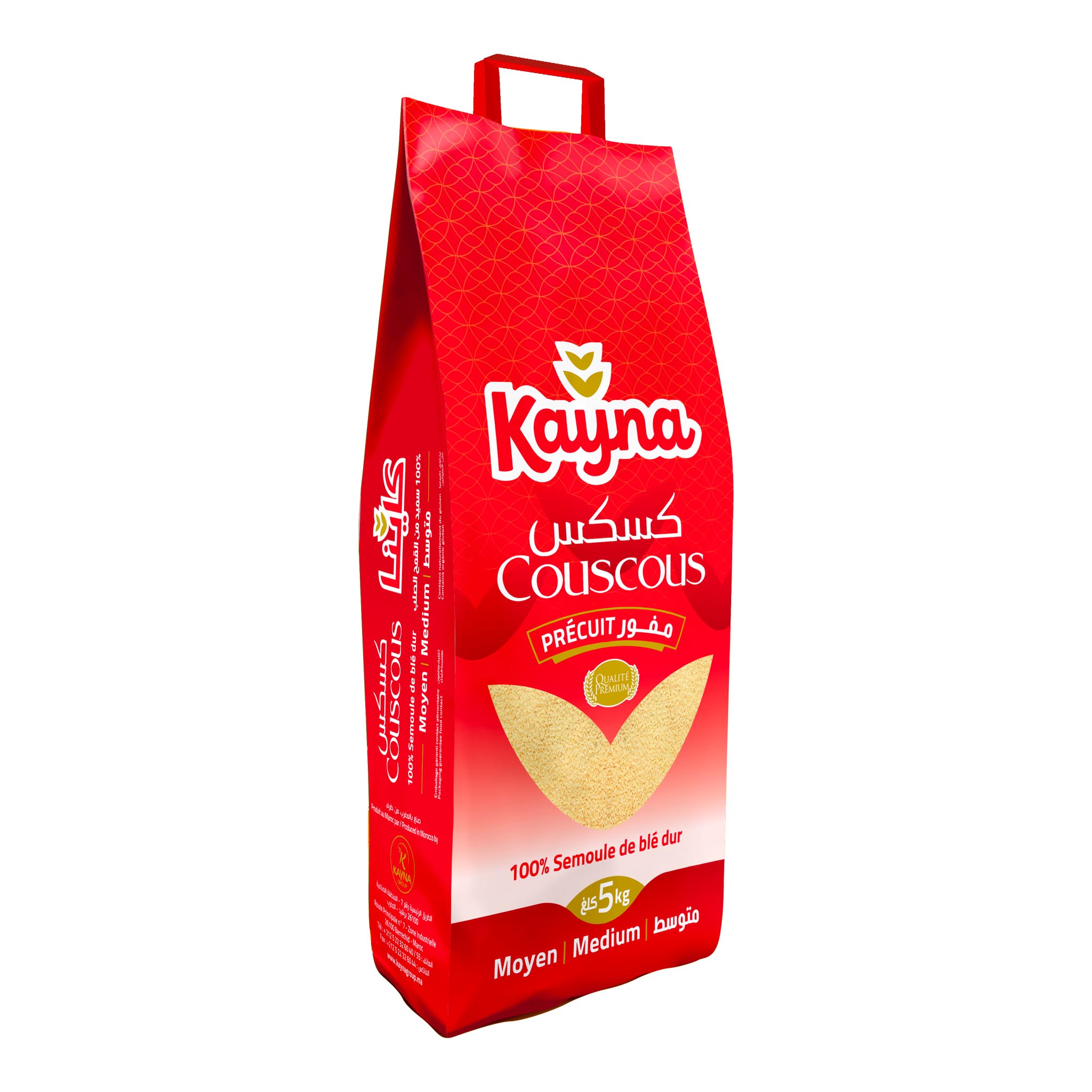 KAYNA Couscous Moyen Fra Mockup - 5KG - - PRODUCT