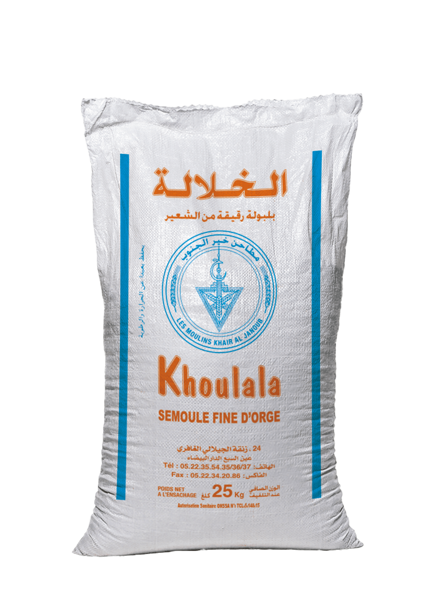 KHOULALA-SEMOULE FINE D'ORGE-25KG